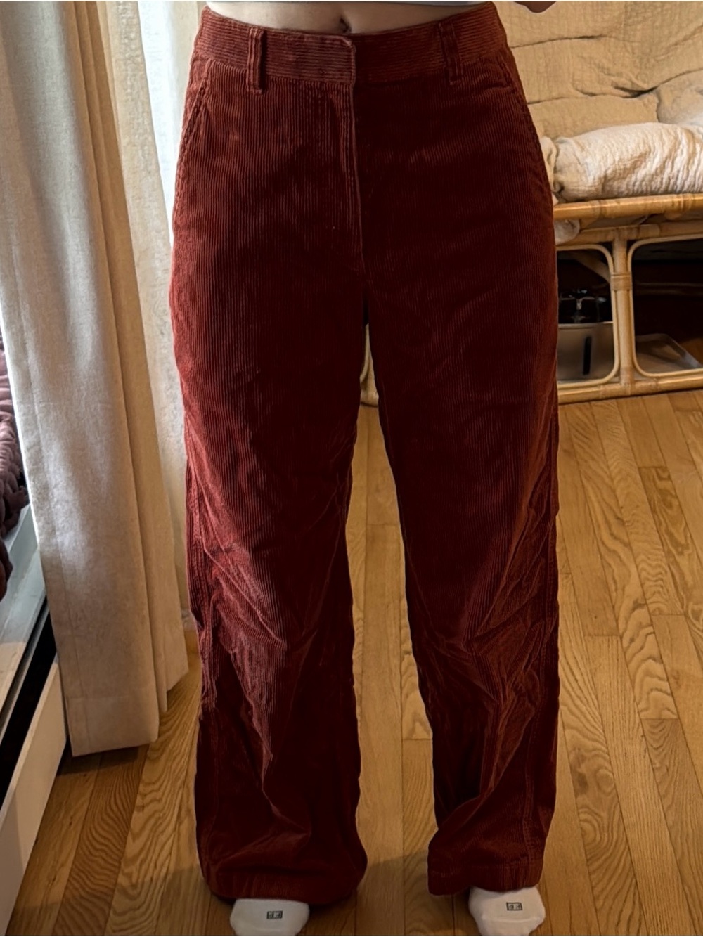 Uniqlo Orange Corduroy Pants